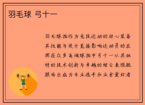 羽毛球 弓十一